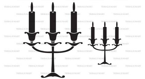 Candles holder SVG TribaliumArtSF 