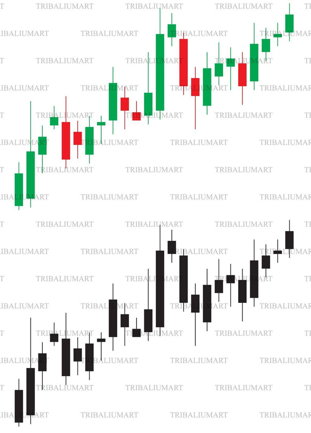 Candlestick chart graph SVG TribaliumArtSF 
