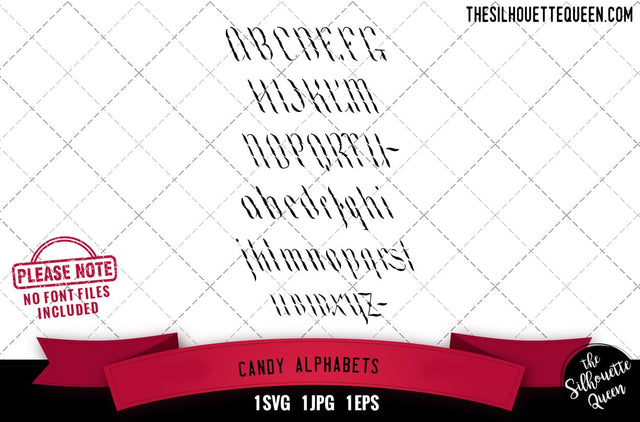 Candy Alphabets alphabets - ABC letters SVG Loveleen Kaur 