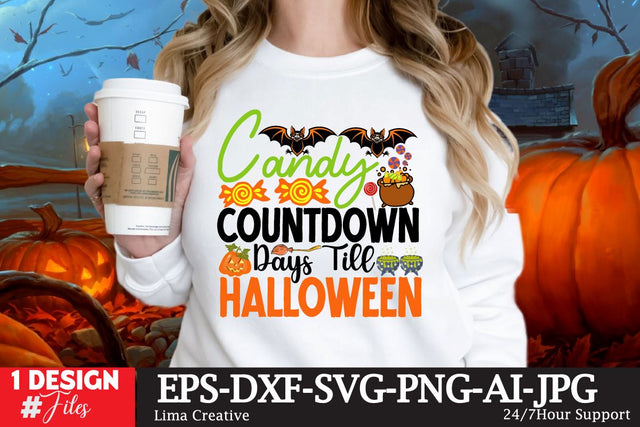 Candy Aountdown Days Till Halloween SVG Cut File SVG Insomnia Std 
