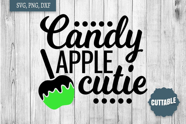 Candy Apple Cutie SVG, Halloween cut file, Kid's halloween svg SVG Cuttable 