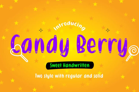 Candy Berry Font Supersemar Letter 
