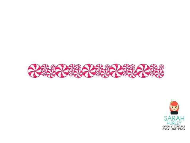 Candy Cane Border SVG Sarah Hurley 