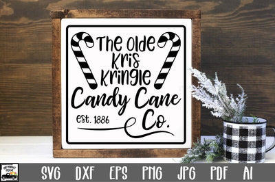 Candy Cane Co SVG Cut File - Christmas SVG SVG Old Market 