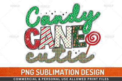 Candy cane cutie Sublimation Design Sublimation Regulrcrative 