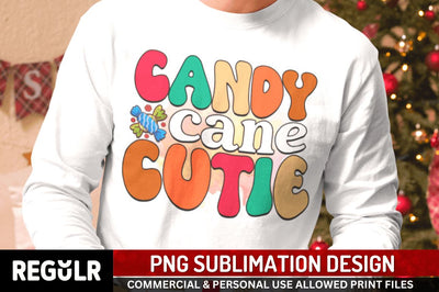 Candy cane cutie Sublimation PNG, Sublimation Christmas Design Sublimation Regulrcrative 