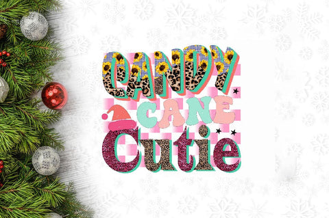 Candy Cane Cutie Sublimation SVGArt 