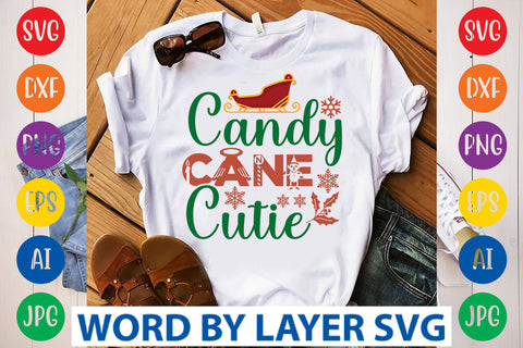 Candy Cane Cutie SVG Design SVG Rafiqul20606 