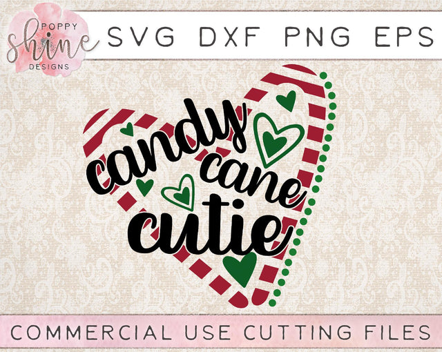 Candy Cane Cutie SVG Poppy Shine Design 