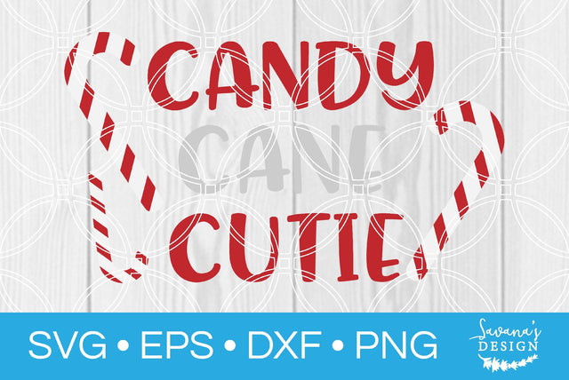Candy Cane Cutie SVG SavanasDesign 
