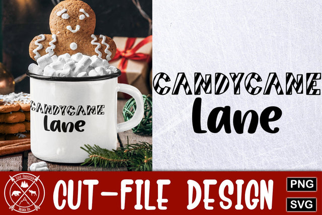 Candy Cane Lane SVG|Christmas Cut-file SVG Last Frontier Design Co. 