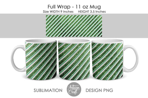 Candy cane mug, 11 oz mug sublimation SVG Artisan Craft SVG 