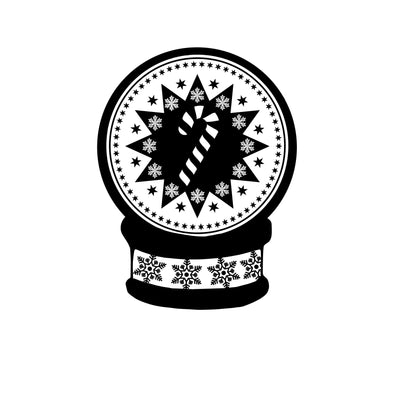 Candy cane Snow Globe SVG, Digital Download, Winter SVG, Christmas Snow Globe Cut File, Winter Svg, Snow Svg, Christmas Clipart, Snow Png SVG Whitetailcrafts 