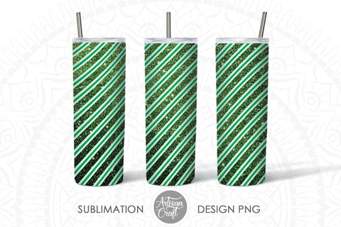 Candy cane stripe, 20 oz Tumbler sublimation SVG Artisan Craft SVG 