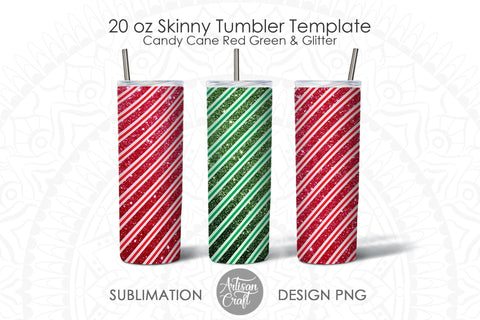 Candy cane stripe, 20 oz Tumbler sublimation SVG Artisan Craft SVG 