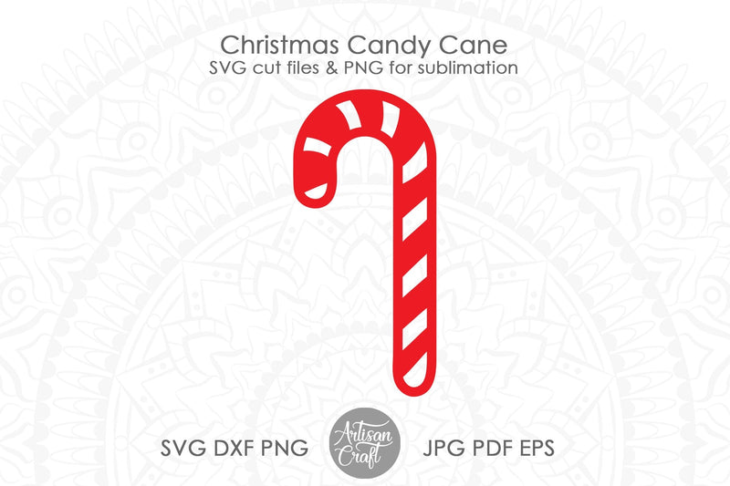 Candy cane SVG, Christmas Candy Can | So Fontsy