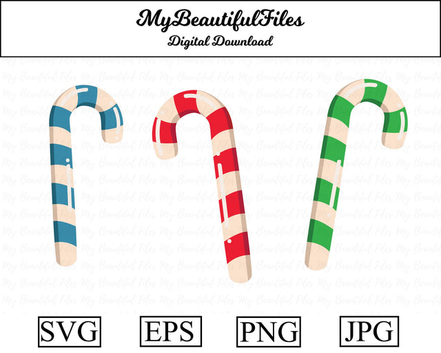 Candy Cane SVG MyBeautifulFiles 