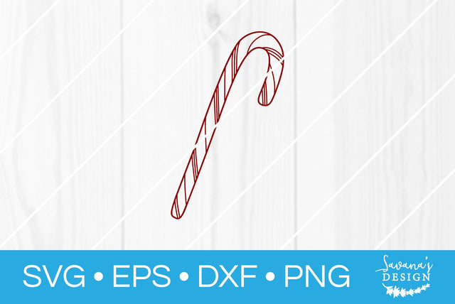 Candy Cane SVG SavanasDesign 