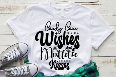 Candy Cane Wishes and Mistletoe Kisses SVG nirmal108roy 