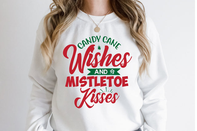 Candy Cane Wishes and Mistletoe Kisses svg SVG orpitasn 