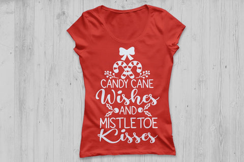 Candy Cane Wishes| Christmas SVG Cutting Files. SVG CosmosFineArt 