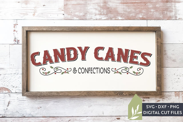 Candy Canes & Confections SVG | Christmas Sign SVG SVG LilleJuniper 