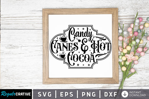 Candy canes & hot SVG Design SVG Regulrcrative 