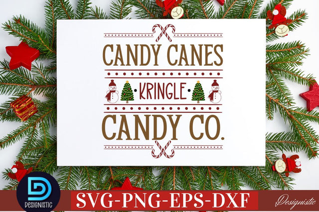 Candy canes kringle candy co. SVG SVG DESIGNISTIC 