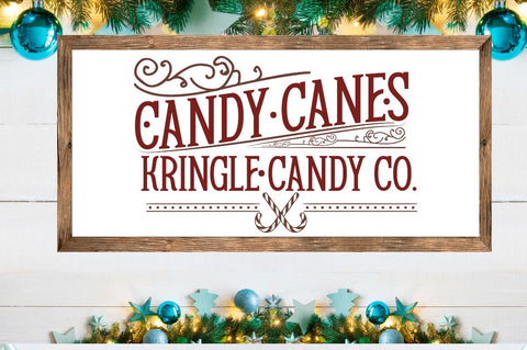 Candy canes kringle candy co. SVG SVG DESIGNISTIC 