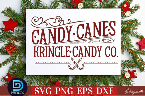 Candy canes kringle candy co. SVG SVG DESIGNISTIC 