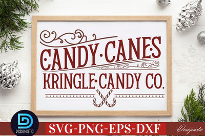 Candy canes kringle candy co. SVG SVG DESIGNISTIC 