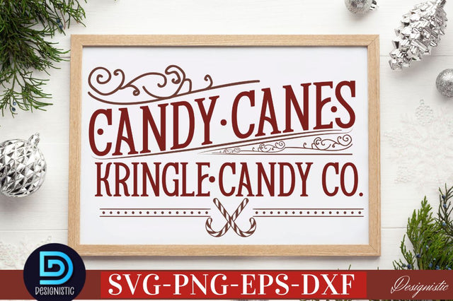 Candy canes kringle candy co. SVG SVG DESIGNISTIC 