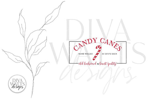 Candy Canes SVG | Christmas / Winter Design SVG Diva Watts Designs 