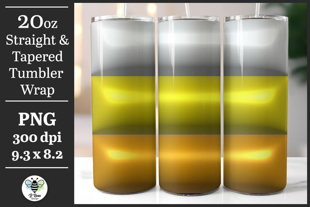 Candy Corn 20oz Tumbler Wrap Sublimation B Renee Design 