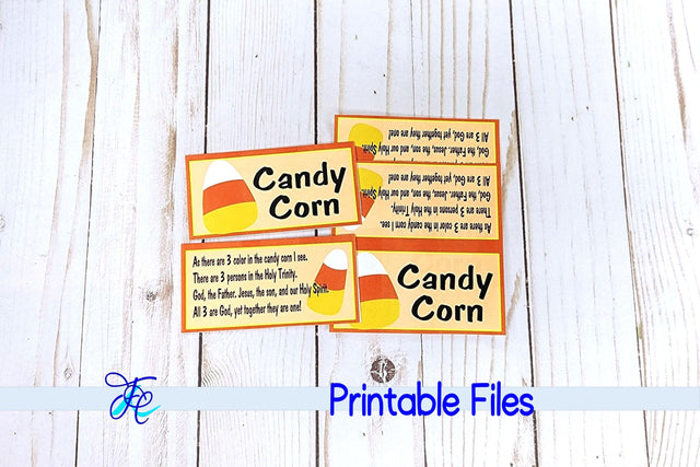 Candy Corn Bag Topper 3D Paper Family Creations 