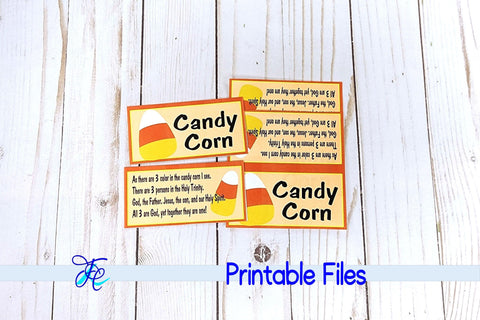 Candy Corn Bag Topper 3D Paper Family Creations 