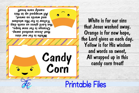 Candy Corn Bag Topper 3D Paper Family Creations 