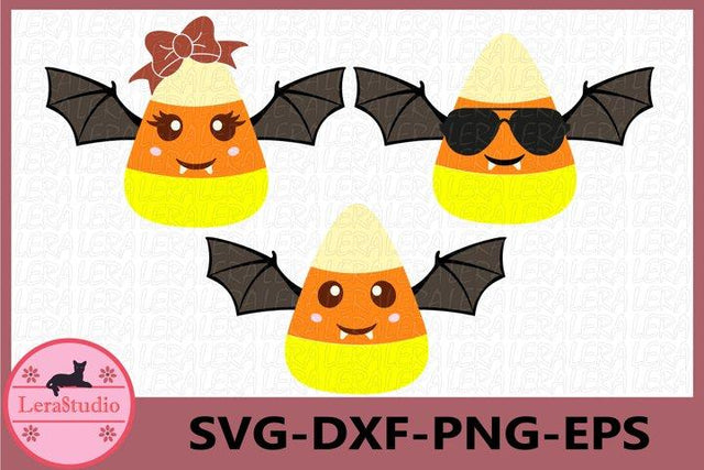 Candy Corn Bat SVG SVG Lerastudio 