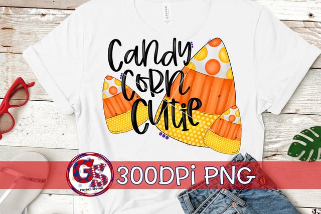Candy Corn Cutie PNG for Sublimation-Halloween Sublimation Greedy Stitches 