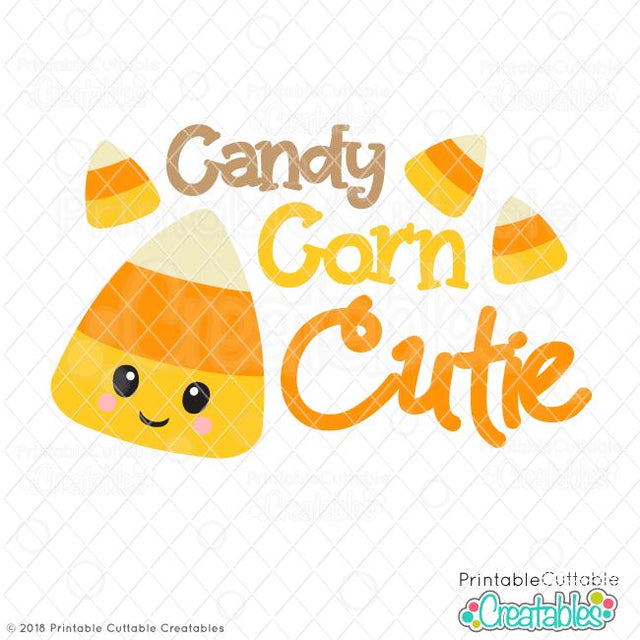 Candy Corn Cutie SVG Printable Cuttable Creatables 