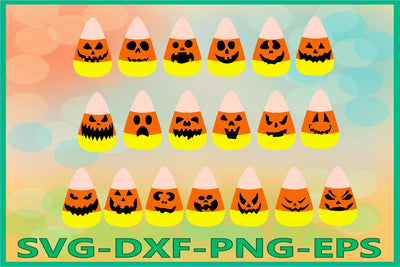 Candy Corn face SVG, Halloween SVG AlexSVGStudio 