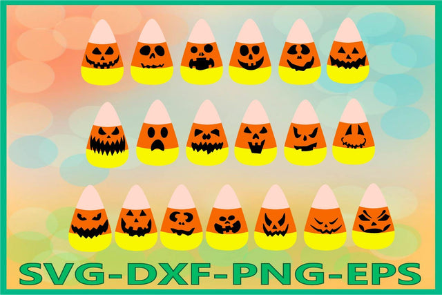 Candy Corn face SVG, Halloween SVG AlexSVGStudio 