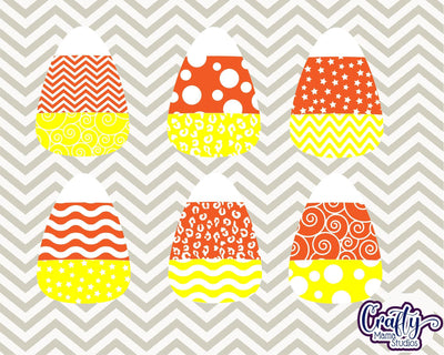 Candy Corn - Halloween - Candy Corn Bundle SVG Crafty Mama Studios 