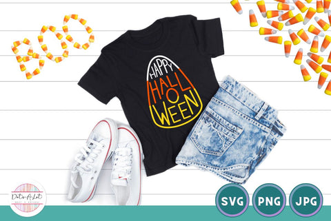 Candy Corn Happy Halloween SVG Cut File SVG Dots-A-Lot 