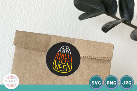 Candy Corn Happy Halloween SVG Cut File SVG Dots-A-Lot 