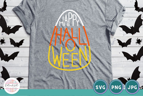 Candy Corn Happy Halloween SVG Cut File SVG Dots-A-Lot 