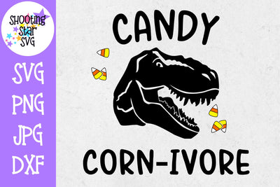 Candy Corn-ivore SVG - Dinosaur SVG - Halloween SVG SVG ShootingStarSVG 