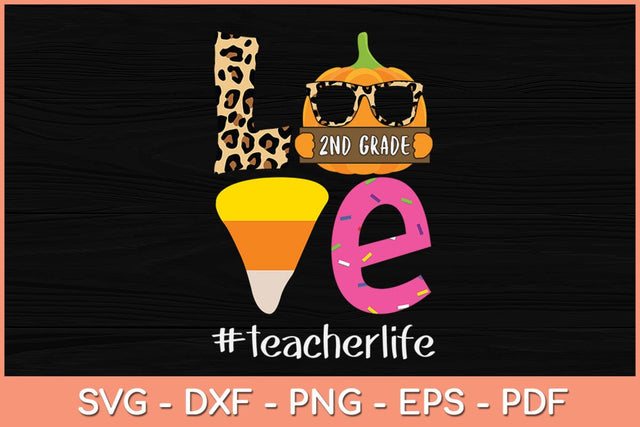 Candy Corn Love 2nd Grade Teacher Life Teacher Halloween Svg Design SVG artprintfile 