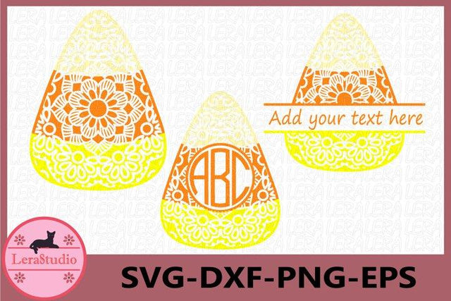Candy Corn Mandala SVG SVG Lerastudio 