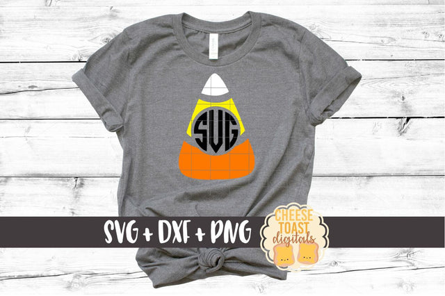 Candy Corn Monogram Frame - Monogram SVG File SVG Cheese Toast Digitals 
